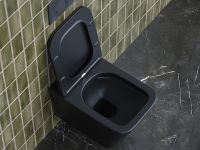 Унитаз Ceramicanova Metric CN3007MB подвесной Черный матовый с сиденьем Микролифт — фото 8, Подвесные унитазы