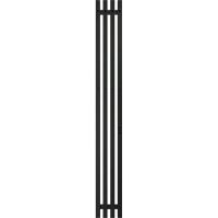 Электрический полотенцесушитель Grois Quartet GR-125 180х1500 П3 RAL 9005 R Черный матовый — фото 3, Электрические полотенцесушители