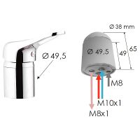 Товар: Смеситель для биде Remer Kiss K23 Хром - фото 4 Смеситель для биде Remer Kiss K23 Хром — фото 4, Смесители для биде