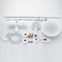 Душевая система Rose R39C Белая матовая арт-R3936C — фото 10, Душевые стойки