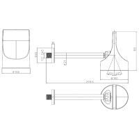 Верхний душ Bossini Apice HH1000.045 Белый матовый — фото 2, Верхние души