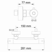 Товар: Berkel 4822 Thermo Термостатический смеситель для душа - фото 5 Berkel 4822 Thermo Термостатический смеситель для душа — фото 5, Смеситель для душа