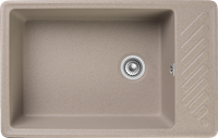 GRANFEST Мойка QUARZ 51 1-чаша+крыло 760*480мм песочный арт.GF-ZL- — фото 1, Кухонные мойки