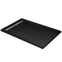 Поддон из искусственного мрамора CEZARES TRAY-AS-AH-120/90-30-NERO — фото 1, Душевые поддоны из литьевого мрамора