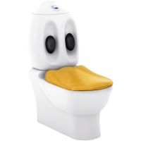 Унитаз компакт Creavit Ducky DC360-11CB00E-0000 Белый без бачка и сиденья — фото 1, Напольные унитазы