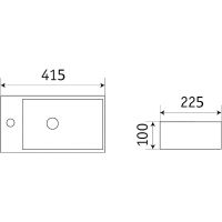 Раковина-чаша CeramaLux 40 D1043 Белая — фото 2, Раковины