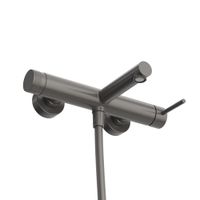 Смеситель для ванны и душа в комплекте с ручным душем, шлангом и держателем CEZARES арт-RELAX-VD-GM — фото 3, Смеситель для ванны