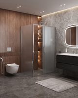 Душевой уголок CEZARES MOLVENO-AH-11-130/90-P-Cr — фото 2, Прямоугольные душевые уголки