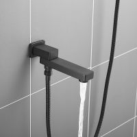 Душевая система Rose R28H R2835H Черная матовая — фото 3, Верхние души