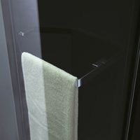 Душевая кабина Orans 130x130 89106b0 с баней профиль Черный задние стенки Черные — фото 2, Душевые кабины