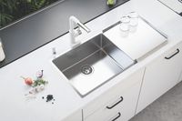 Мойка для кухни KOMBINO 50 KMB 90 FI 542X442 F/S в комплекте с сифоном 1130551 — фото 2, Кухонные мойки