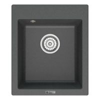 Мойка кухонная Point Динара 42 PN3004GR, графит — фото 1, Кухонные мойки