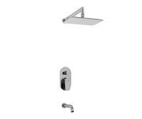 A13031 Встраиваемый комплект для ванны с изливом и верхней душевой насадкой — фото 1, Встраиваемые душевые комплекты