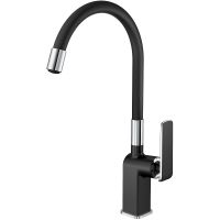 Смеситель для кухни Haiba HB73548-7 Черный Хром — фото 1, Смесители для кухни