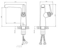 Смеситель "Bangkok" д/рак, арт. BG26M — фото 2, Смесители для раковины