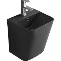 Раковина CeramaLux 38 500QMB Черная матовая — фото 1, Мини-раковины