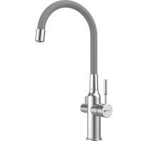 Смеситель для кухни Lemark Expert LM5083S-Gray Хром Серый — фото 1, Смесители для кухни