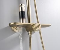 Душевая система Bronze de Luxe Icon 80112CG Золото матовое — фото 4, Душевые системы