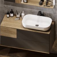 Раковина-чаша Aquaton Лола 60 1A73313KLK010 Белая — фото 3, Раковины накладные