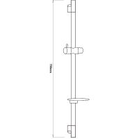 Товар: Душевая штанга Melodia della vita Luxe Elegant MKP25000C Хром - фото 2 Душевая штанга Melodia della vita Luxe Elegant MKP25000C Хром — фото 2, Штанги для душа