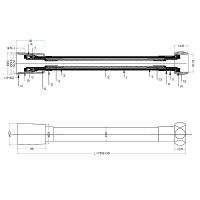 Душевой шланг Melodia della vita MKP34441BLbe Голубой — фото 2, Комплектующие для душевого оборудования
