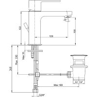 Смеситель для раковины E.C.A. Nita Хром арт-102188047EX — фото 2, Смесители для раковины