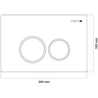 Товар: Клавиша смыва Creto Snap KL-CR-1.1-CH Хром глянцевый - фото 3 Клавиша смыва Creto Snap KL-CR-1.1-CH Хром глянцевый — фото 3, Кнопки смыва