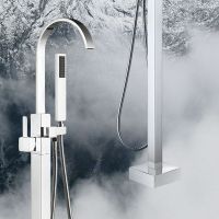 Товар: Смеситель для ванны Swedbe Spira 4003 Хром - фото 2 Смеситель для ванны Swedbe Spira 4003 Хром — фото 2, Смесители напольные