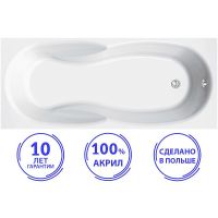 Акриловая ванна C-Bath Vesta 160x70 CBQ005004 без гидромассажа — фото 1, Акриловые ванны