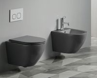 Унитаз Azario Grado AZ-0046N-MB подвесной Черный матовый с сиденьем Микролифт — фото 4, Подвесные унитазы