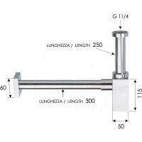 Сифон для раковины Remer 960114VO Бронза — фото 2, Сифоны для раковины