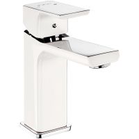 Смеситель для раковины E.C.A. Tiera 104808989EX Белый Хром — фото 1, Смесители для раковины