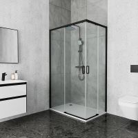 Товар: Душевой уголок Ambassador Queen 120х80 11011205LBlack профиль Черный стекло прозрачное - фото 5 Душевой уголок Ambassador Queen 120х80 11011205LBlack профиль Черный стекло прозрачное — фото 5, Душевые уголки