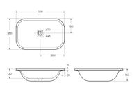 Товар: CEZARES Раковина керамическая встраиваемая сверху 60 см, CZR-ARE-60-LVB - фото 5 CEZARES Раковина керамическая встраиваемая сверху 60 см, CZR-ARE-60-LVB — фото 5, Раковины