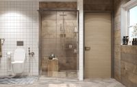 Душевой уголок Ambassador Queen 120х80 11011106R профиль Хром стекло прозрачное — фото 6, Душевые уголки