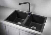 Товар: Granula-8101, ЧЁРНЫЙ, кухонная мойка, кварц - фото 2 Granula-8101, ЧЁРНЫЙ, кухонная мойка, кварц — фото 2, Кухонные мойки