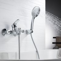 Смеситель для ванны Rossinka RS45-30 Хром — фото 3, Для душа и ванны