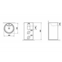 Товар: Раковина Laguraty 45 2090W Белая - фото 3 Раковина Laguraty 45 2090W Белая — фото 3, Раковины