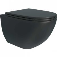 Унитаз Maretti Elena EA10PBM61-560 подвесной Черный с сиденьем Микролифт — фото 6, Подвесные унитазы