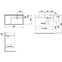 Раковина Laufen Kartell 90 8.1033.9.000.111.1 Белая — фото 2, Раковины накладные