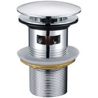 Донный клапан Creavit SF031 click-clack Хром — фото 1, Донные клапаны