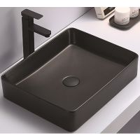 Раковина-чаша CeramaLux 50 7050KMB Черная матовая — фото 1, Раковины накладные