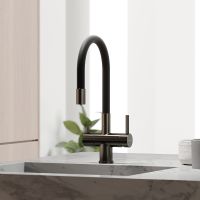 Смеситель для кухни Sancos Lucia SC4004GG Вороненая сталь Черный — фото 9, Смесители для кухни