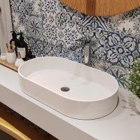 Раковина-чаша Aqueduto Espiral 60 ESP0210 Белая глянцевая — фото 4, Раковины накладные