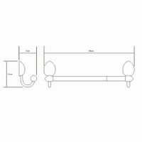 Товар: Аксесс Weser K-8622, 32см Держатель д/бумажных полотенец (блистер), хром, WasserKRAFT - фото 2 Аксесс Weser K-8622, 32см Держатель д/бумажных полотенец (блистер), хром, WasserKRAFT — фото 2, Комплектующие для туалета