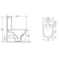 Унитаз компакт Bond Oval F03-00 Белый с бачком и сиденьем Микролифт — фото 4, Унитазы