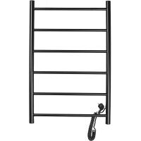 Электрический полотенцесушитель Domoterm Классик DMT 109-6 50x80 EKR Черный матовый — фото 1, Электрические полотенцесушители