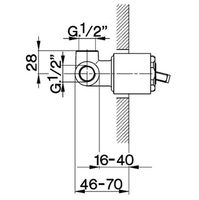 Скрытая часть для смесителя Cisal ZA00230004 G 1/2 — фото 2, Комплектующие для туалета