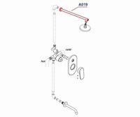 A019 Верхний излив для душа — фото 3, Изливы