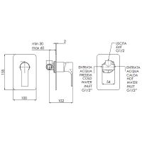 Смеситель для душа Remer Energy EY30L Хром — фото 2, Смеситель для душа